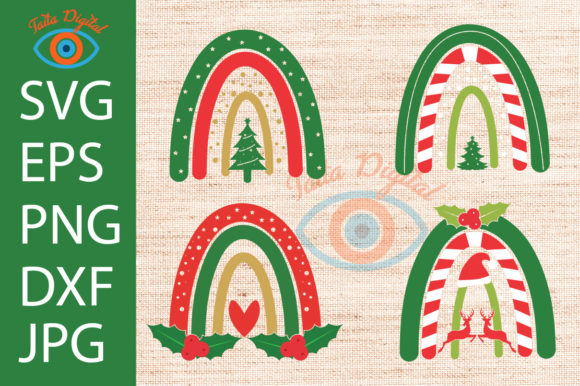 Boho Christmas Rainbow Design: A Seller's Review of Illustrations