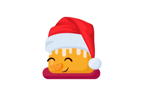 Christmas Cake Hat Kawaii: Fresh Illustrations