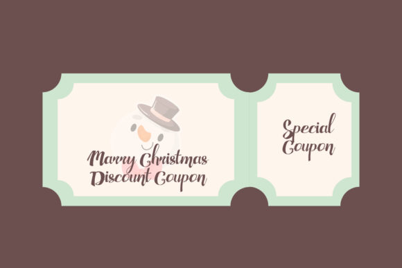 Christmas Coupon Design: Festive Illustrations for Blogs