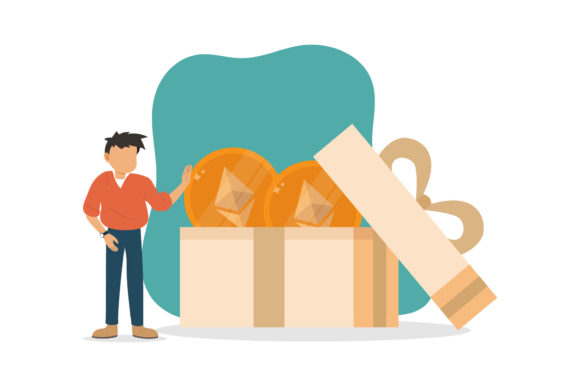 Christmas Crypto Flat Gift Box People: Illustrations Review