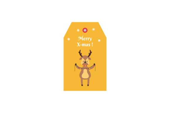 Christmas Deer Animals Label Tag: A Designer's Review