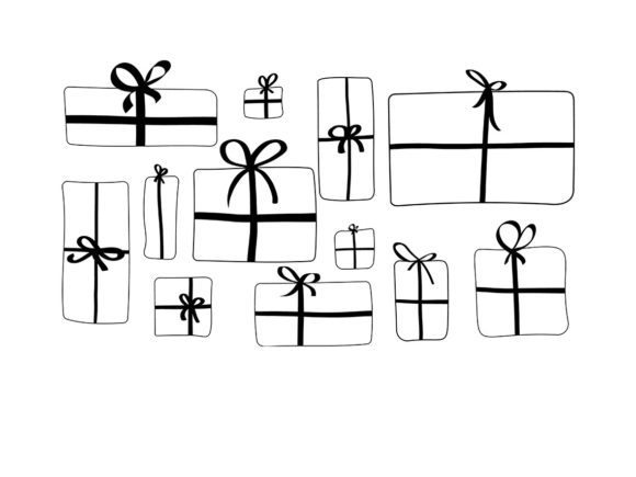 Christmas Digital Boxes SVG: Premium Illustrations