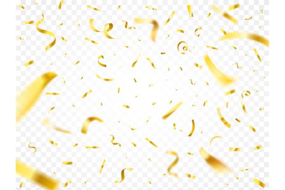 Christmas Golden Confetti: Premium Illustrations for Sellers