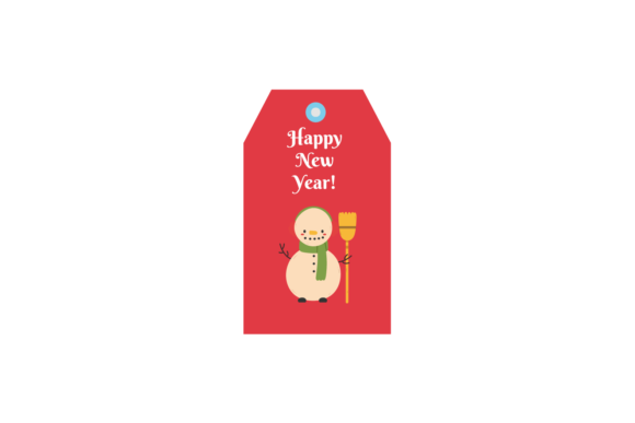 Christmas Label Tag Snowman Winter Svg: Festive Illustrations