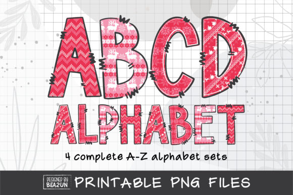 Christmas Nordic Alphabet Sublimation: Illustrations Review