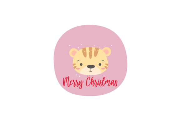 Christmas Stickers Lion Animal: Festive Illustrations