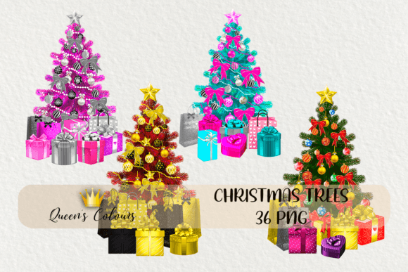 Christmas Trees Christmas Graphics: Festive Illustrations