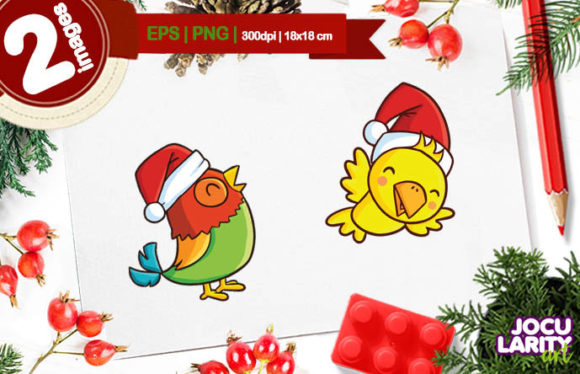 Funny Christmas Bird Cartoon Vector: Fresh Illustrations