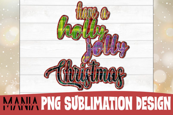 Holly Jolly Christmas Sublimation Illustrations