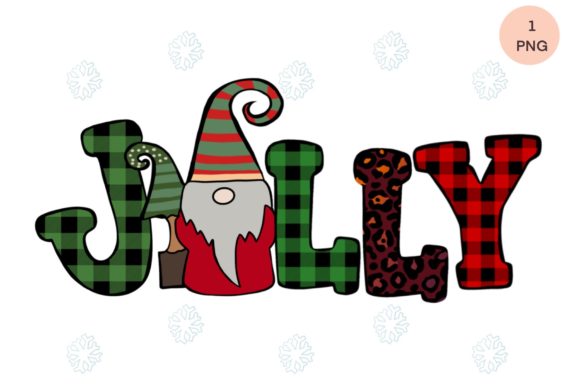 Jolly Gnome Christmas Sublimation: Festive Illustrations