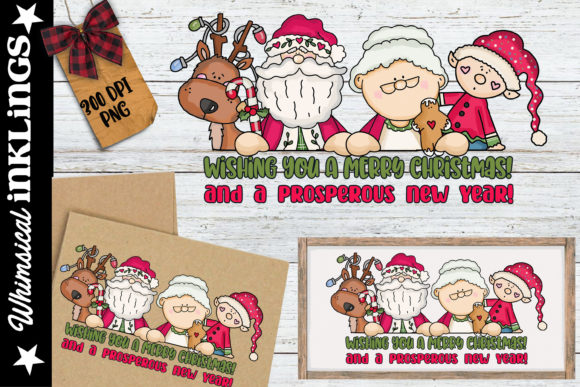 Merry Christmas Crew: Festive Illustrations for Blogs