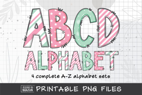 Pastel Christmas Alphabet: Soft Illustrations