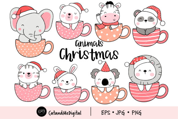 Review: Animals Christmas Clipart for Holiday Embroidery