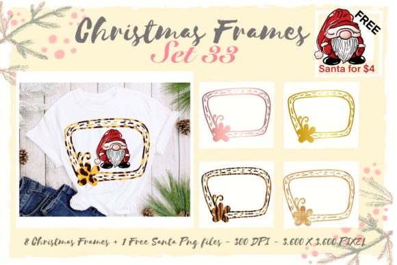 Review: Sublimation Christmas Frames Set 33 Illustrations