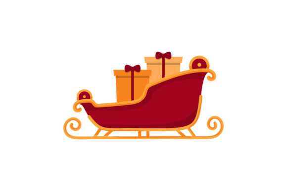 Sleigh Christmas Illustration: Festive Branding & Illustrations