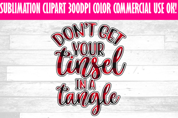 Tinsel in a Tangle: Festive Illustrations for Crafts